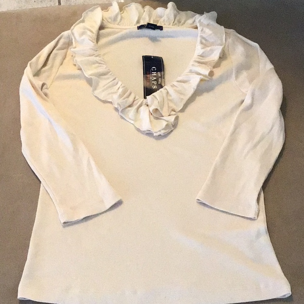 Sale 3 for $20 NWT Chaps top 3/4 sleeves